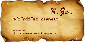 Mérész Zsanett névjegykártya